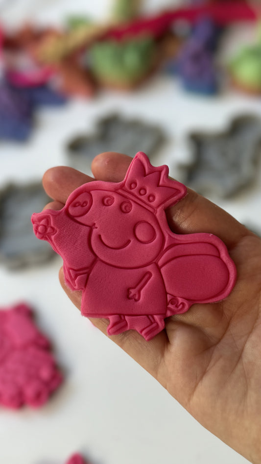 Fairy PEPPA pig -(2) cookie cutter +stamp