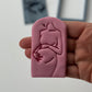 Pregnant woman stamp + matching cutter