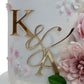 Custom Gold Mirror initial charm