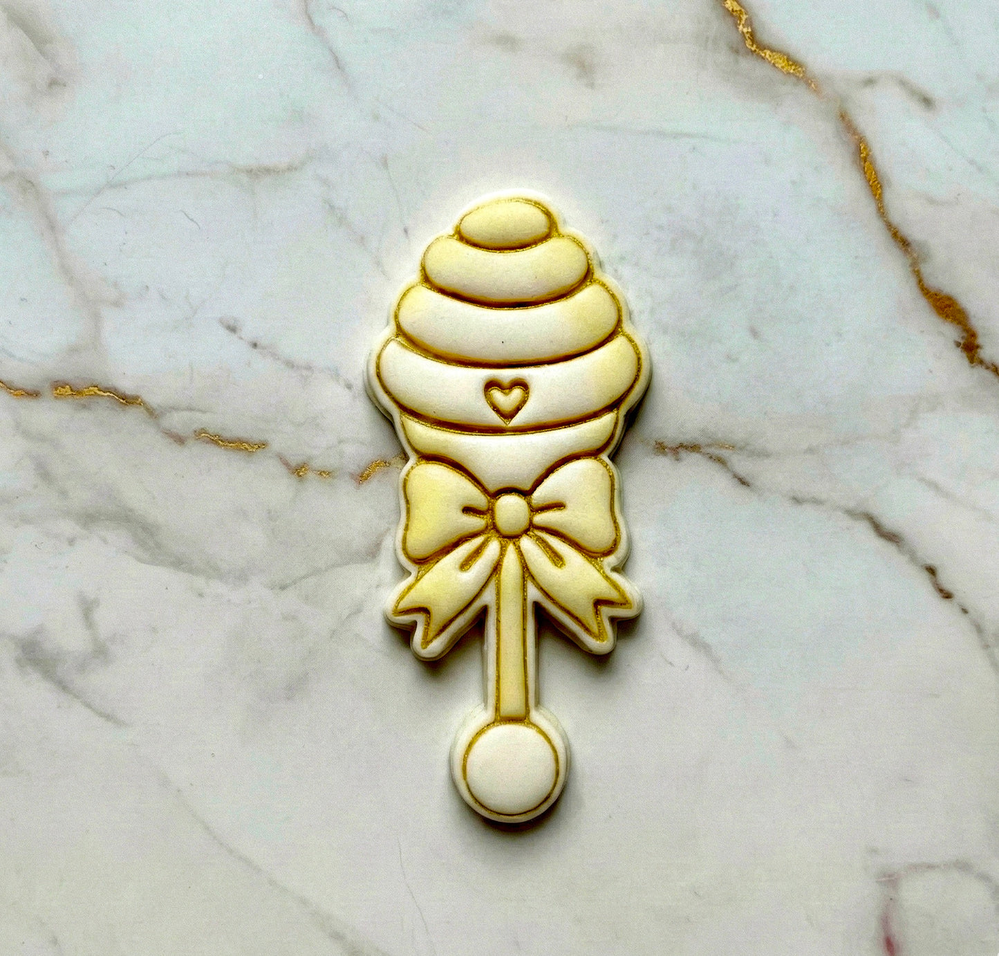 Bee theme - baby rattle stamp and cutter