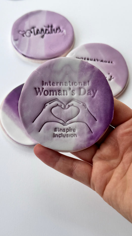 Internation Women’s Day stamp - heart hands