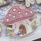 Mushroom Fairy house stamp and cutter - M1038