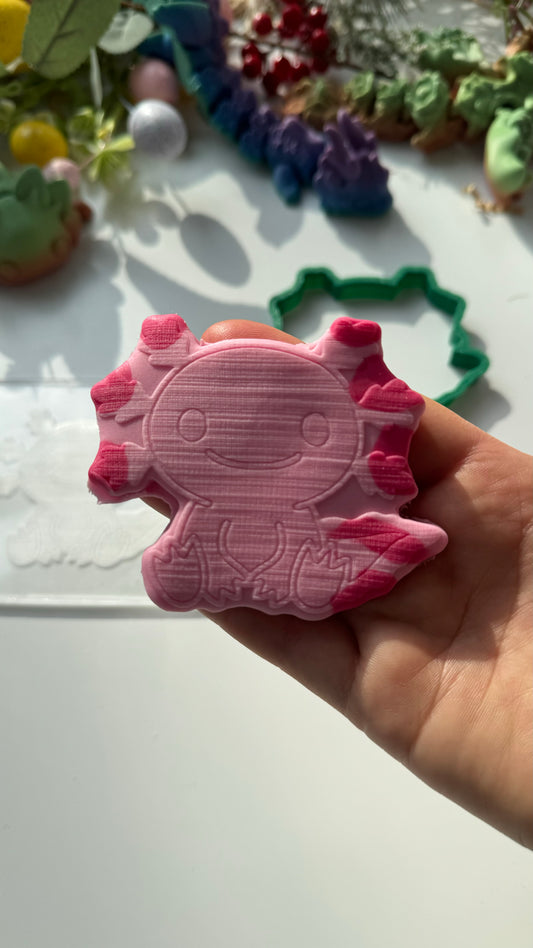 Axolotl deboss + matching cutter