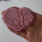 3D heart with Bow - deboss and cutter - Valentine