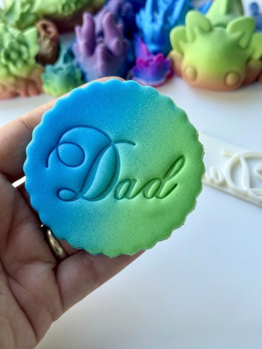 Father's Day - DAD - Embossing - stamp
