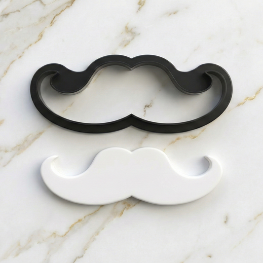 Mustache Vintage Uk Plastic Cookie Cutter Fondant Cake Decorating Cupcake