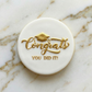 Congrats, you did it! - debossing acrylic stamp