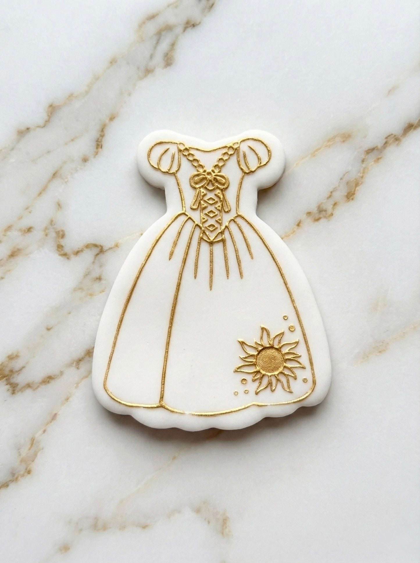Rapunzel Princess dress debossing (pop out) + cutter M1089