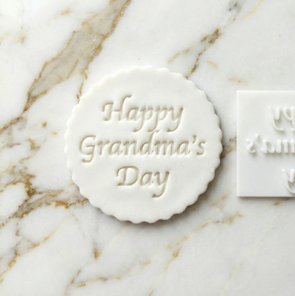 HAPPY GRANDMA'S DAY - Embossing - stamp