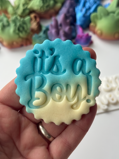 It's a Boy - It’s a Girl - Embossing - stamp