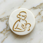 Breastfeeding - mom baby - deboss