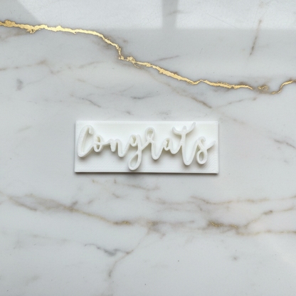 CONGRATS - Embossing - stamp