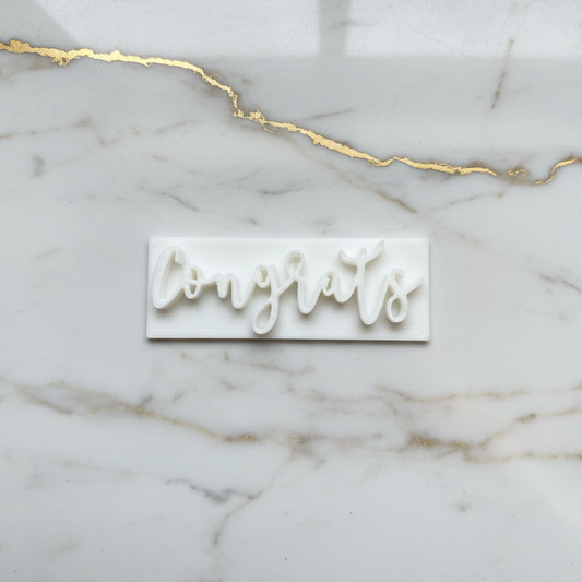 CONGRATS - Embossing - stamp