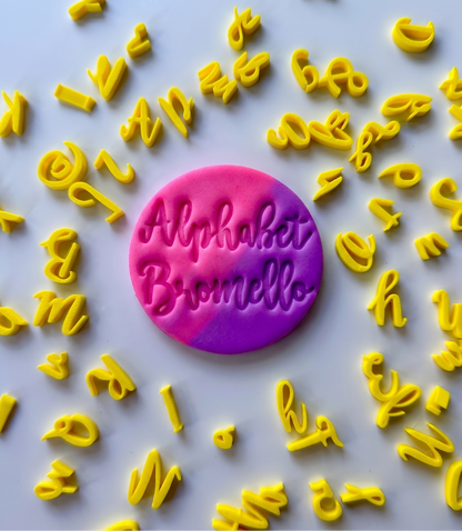 BROMELLO Font cupcake - Alphabet Embossing-Stamp M1333_1