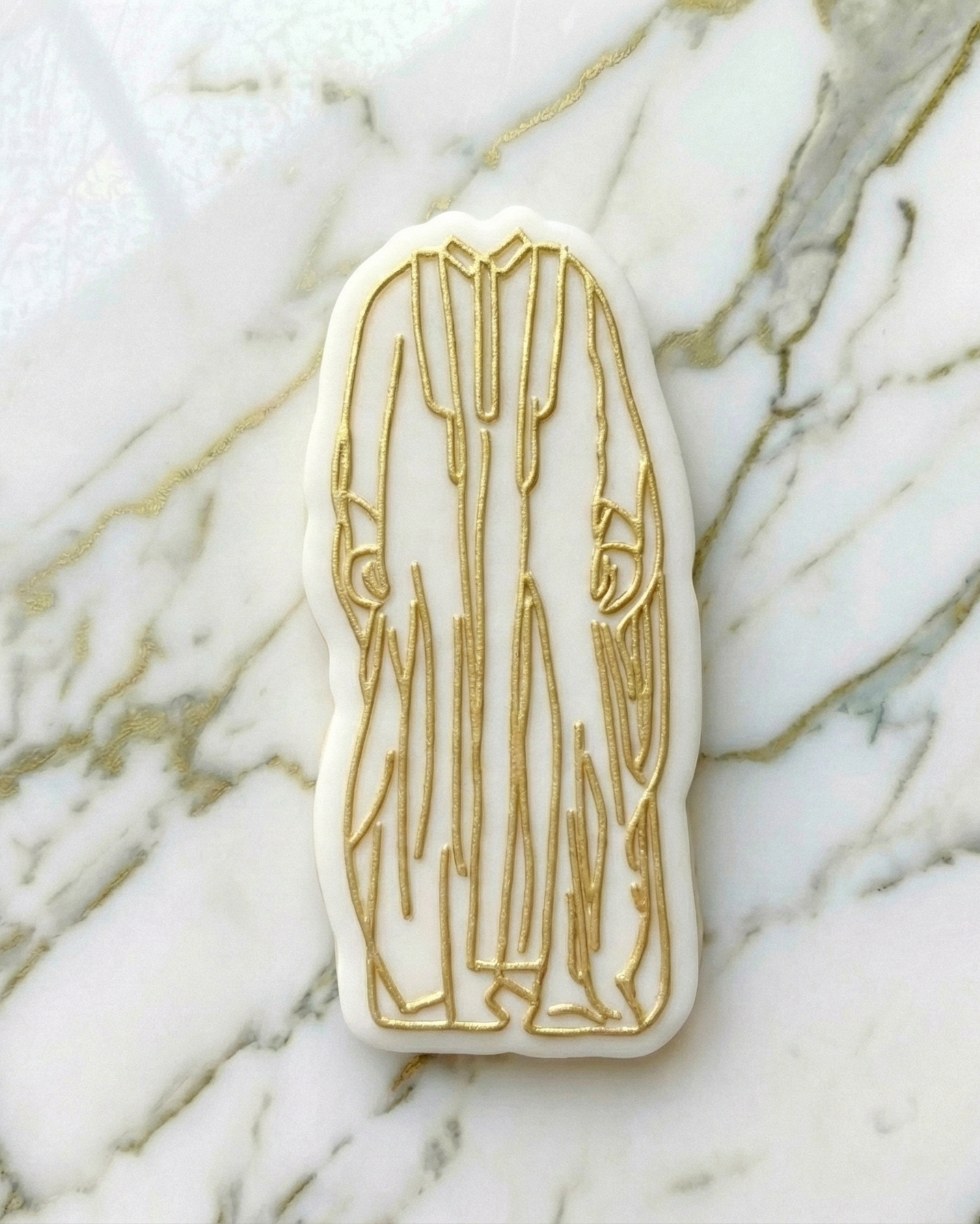 Long muslim / islam inspired - dress Man- deboss + matching cutter