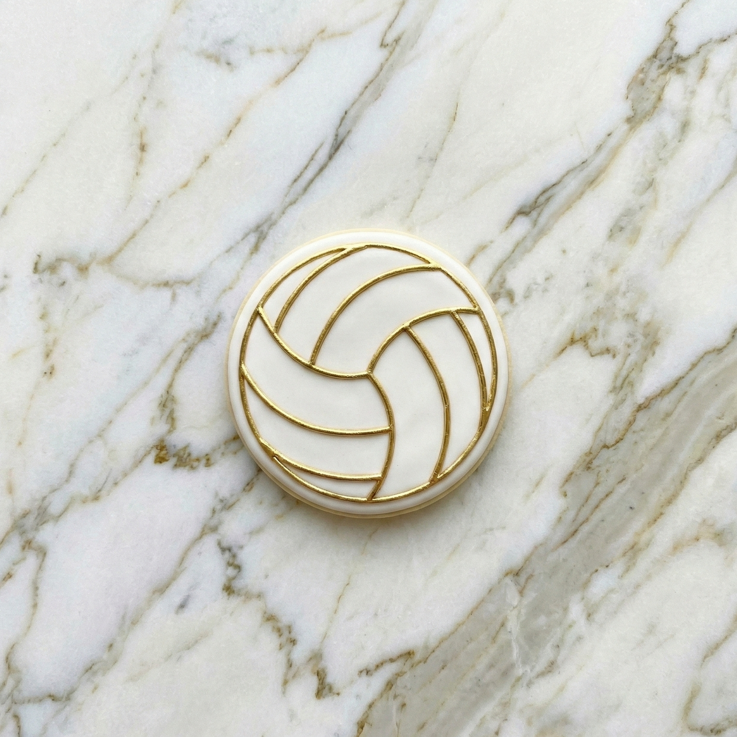 Netball deboss (raise on fondant) disc