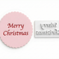 Merry Christmas - Embossing - stamp