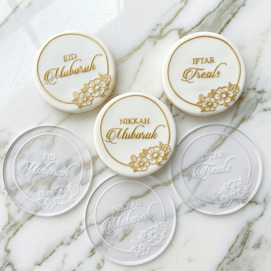 Arabic Islam Muslim - Eid Ramadan Iftar - debossing acrylic stamp