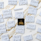 Stamps in Times new roman - Embossing for cupcake