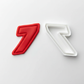 Seven 7 Racing Number Digit Cookie Cutter Dough Biscuit Pastry Fondant