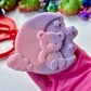 Moon Teddy Bear Baby - 3D deboss and matching cutter