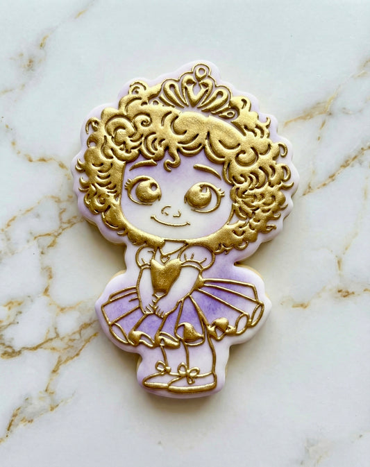girl Princess with crown debossing (pop out) + cutter M1089
