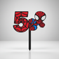 Spiderman cake topper age 1 to 9 and 11