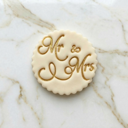 Mr & Mrs - Embossing - stamp