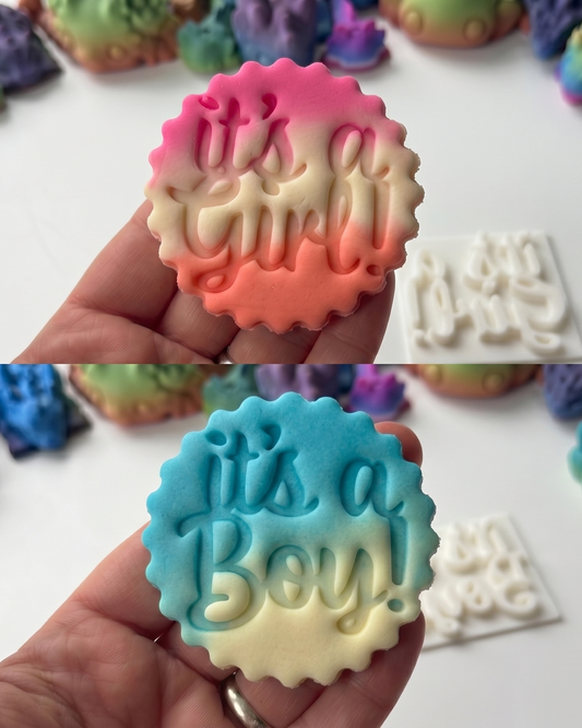 It's a Boy - It’s a Girl - Embossing - stamp