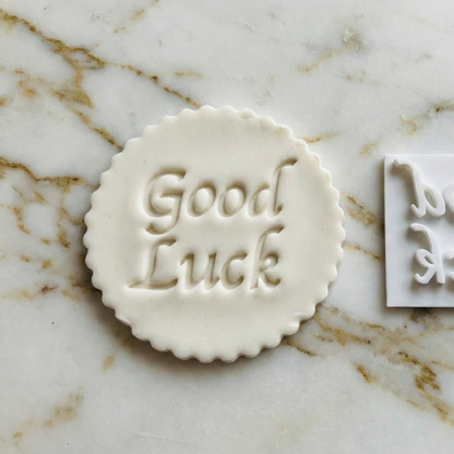GOOD LUCK - Embossing - stamp