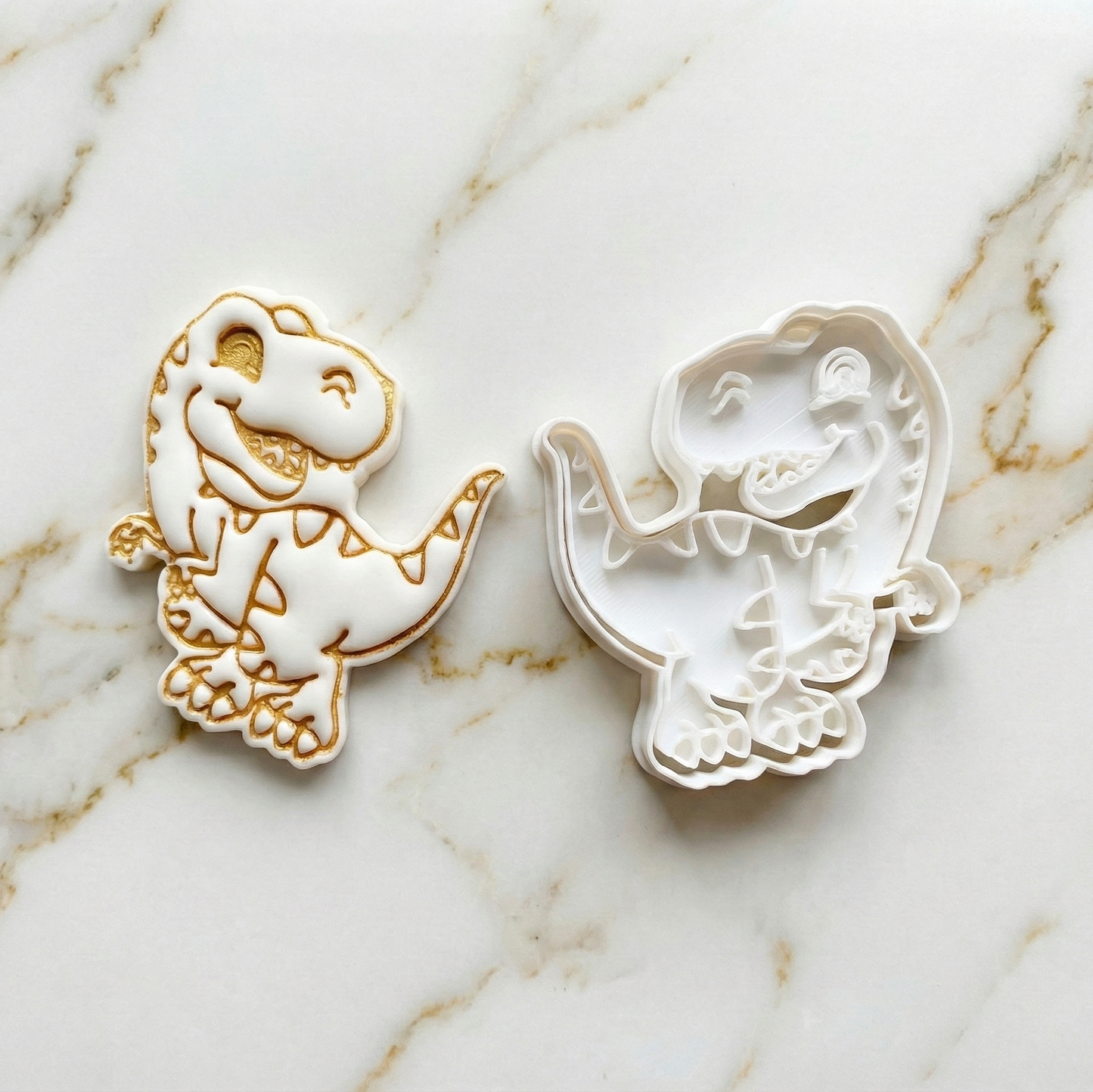 Dinosaur - Paint Your Own - Cookie cutter + Stamp