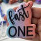 Fast one - racing age - debossing and matching cutter