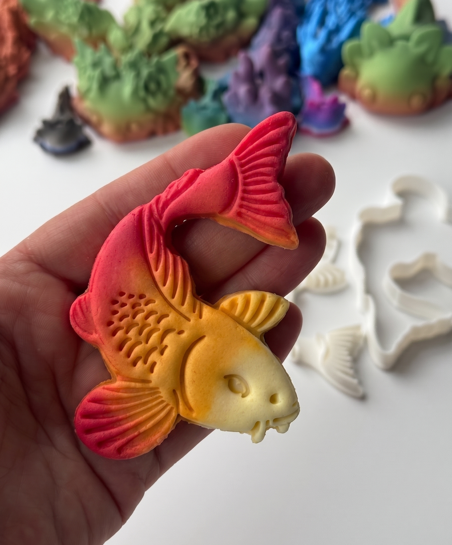 Carp Fish Cookie cutter + stamp