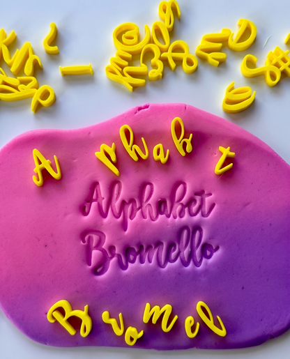 BROMELLO Font cupcake - Alphabet Embossing-Stamp M1333_1