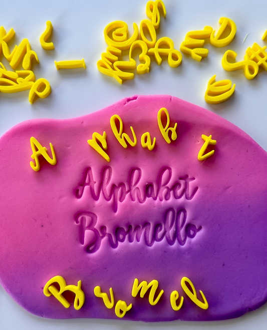 BROMELLO Font - Alphabet Embossing-Stamp