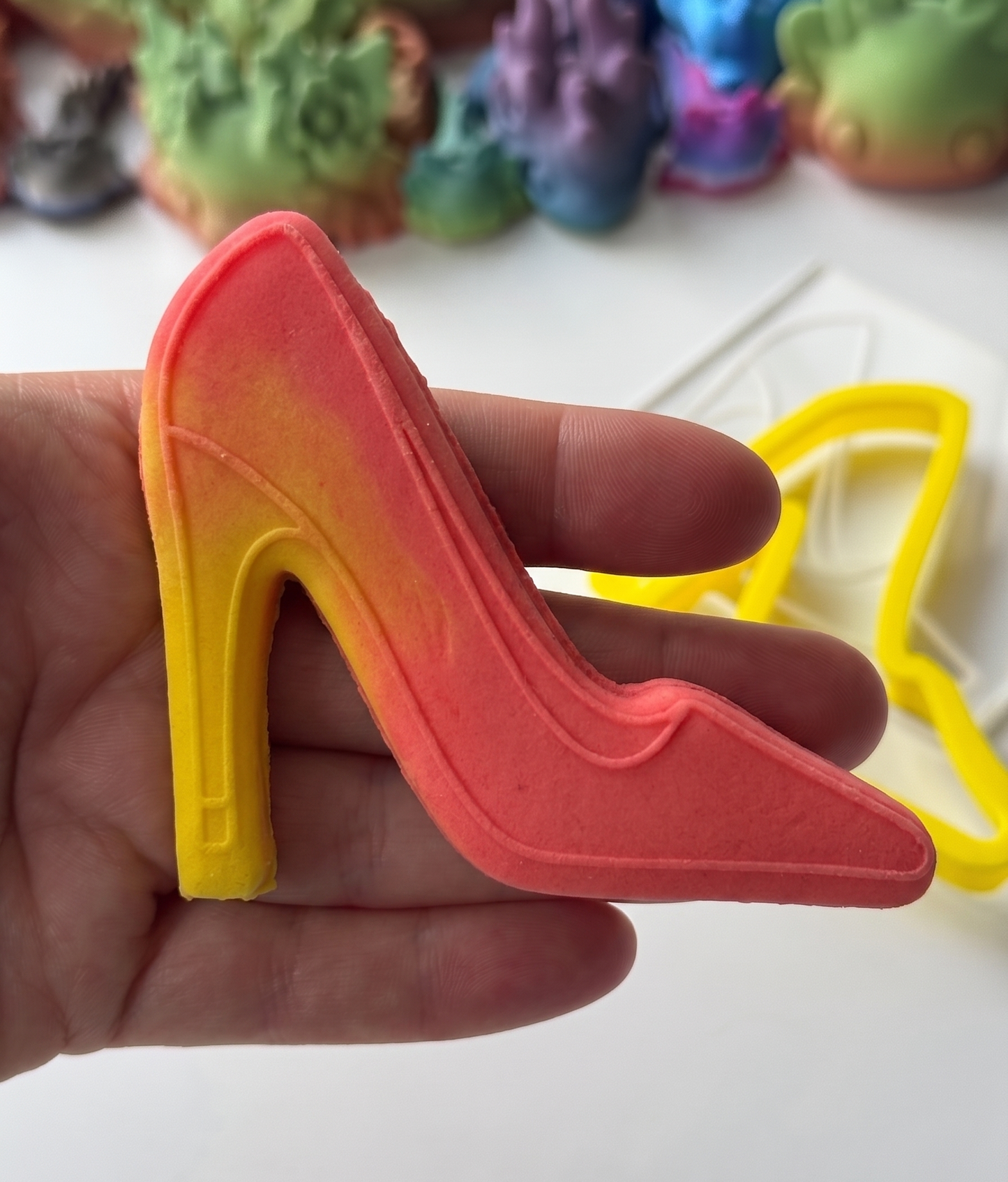 Shoe heel - Cookie cutter + Debossing