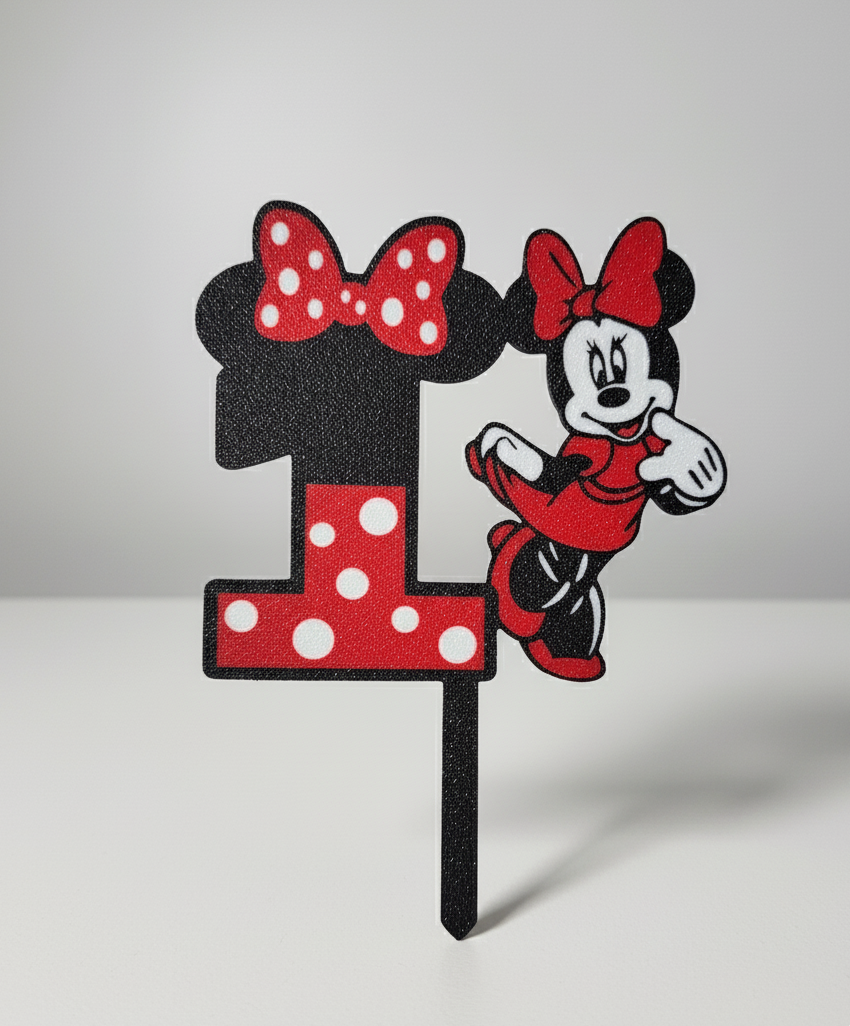 Minnie cake topper age 1 to 9 and 11