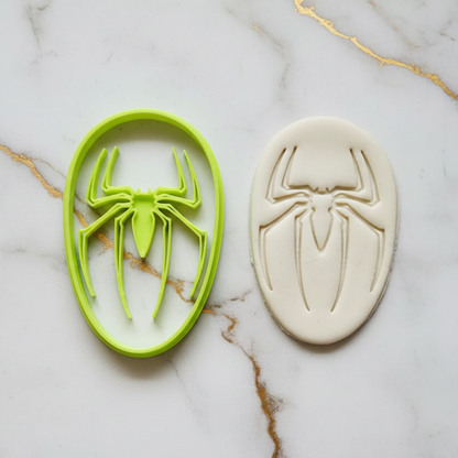 Spiderman Logo/face Uk Seller Cookie Cutter fondant cake decorating