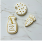 Set of 3 milk - carrot - cookie - stamp + cookie cutters Christmas
