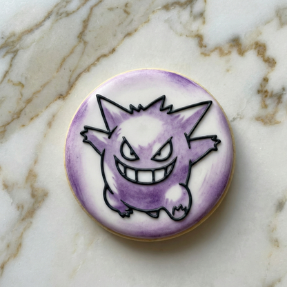 Pokemon Gengar - debossing (pop out) circle