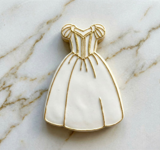 Snow white Princess dress debossing (pop out) + cutter M1089