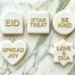 The mini cutters and Eid deboss - 6 shapes cutter and 5 word deboss