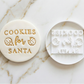Christmas - Cookies for Santa - Cookie cutter + stamp