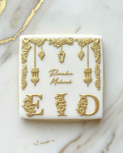 Eid - ramadan tile - 9 design in 1 tile - debossing + multi cutter
