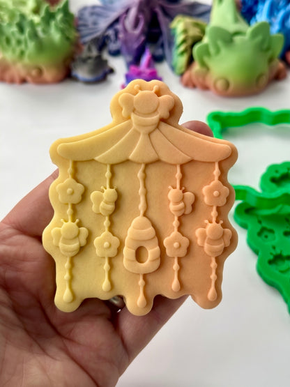 Bee theme - Bee Mobile - 3D deboss and cutter