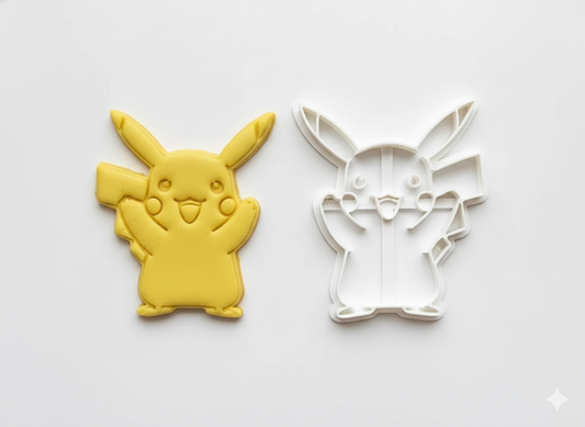 Pikachu Pokemon 001 Cookie Cutter Fondant Cake Decorating Mold gum paste
