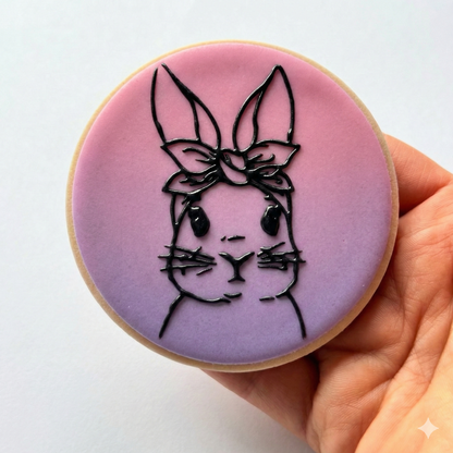 Easter Bunny girl DEBOSSING