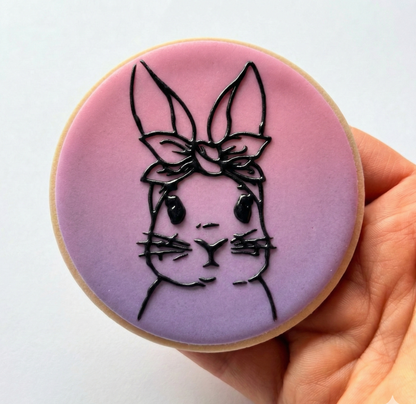 Easter Bunny girl DEBOSSING