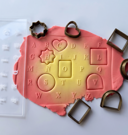 Alphabet Tile deboss and 6 x small cutters