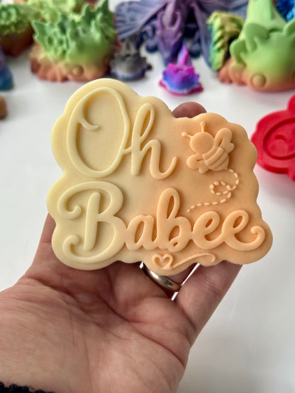 Bee theme - Oh Babee - 3D deboss and cutter